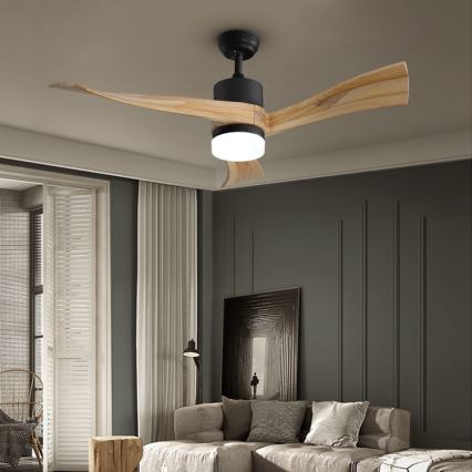 Immax NEO 07136-B - LED himmennettävä kattotuuletin SOFISTICADO LED/18W/230V tammi Wi-Fi Tuya + kauko-ohjaus