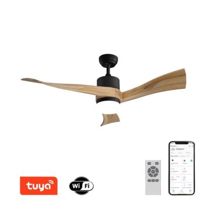 Immax NEO 07136-B - LED himmennettävä kattotuuletin SOFISTICADO LED/18W/230V tammi Wi-Fi Tuya + kauko-ohjaus