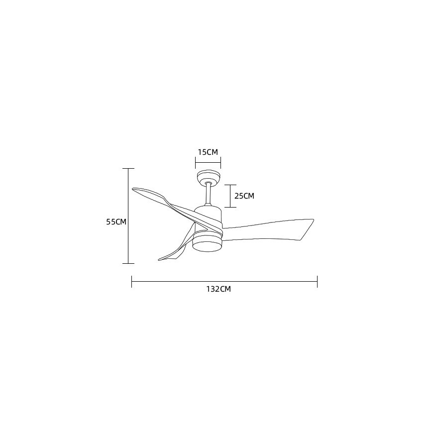 Immax NEO 07136-B - LED himmennettävä kattotuuletin SOFISTICADO LED/18W/230V tammi Wi-Fi Tuya + kauko-ohjaus