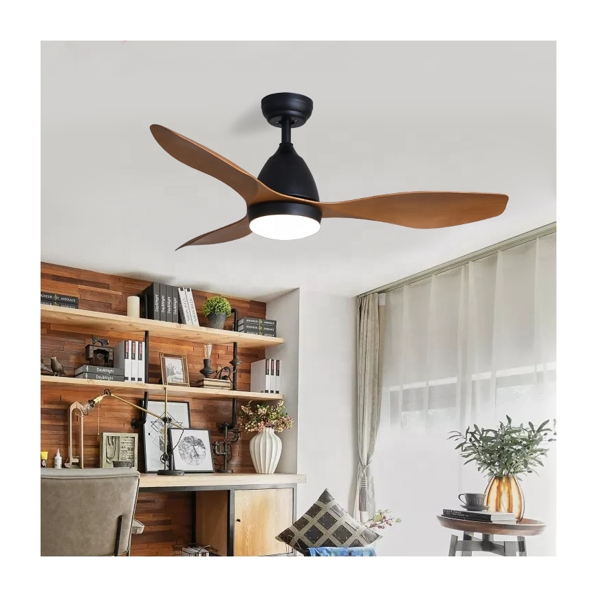 Immax NEO 07141-B - LED-kattotuuletin NEO LITE FRESCO LED/18W/230V Tuya Wi-Fi musta/ruskea + kaukosäädin