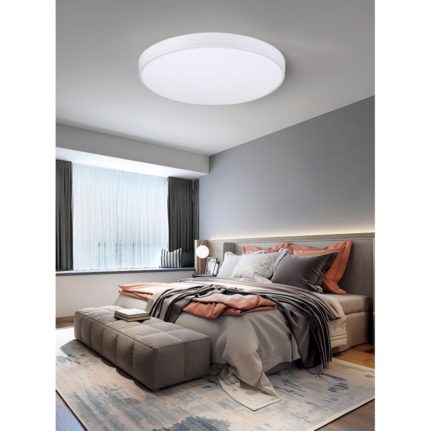 Immax NEO 07149-W51 - Himmennettävä LED-kattovalaisin NEO LITE AREAS LED/48W/230V Tuya Wi-Fi valkoinen + kaukosäädin
