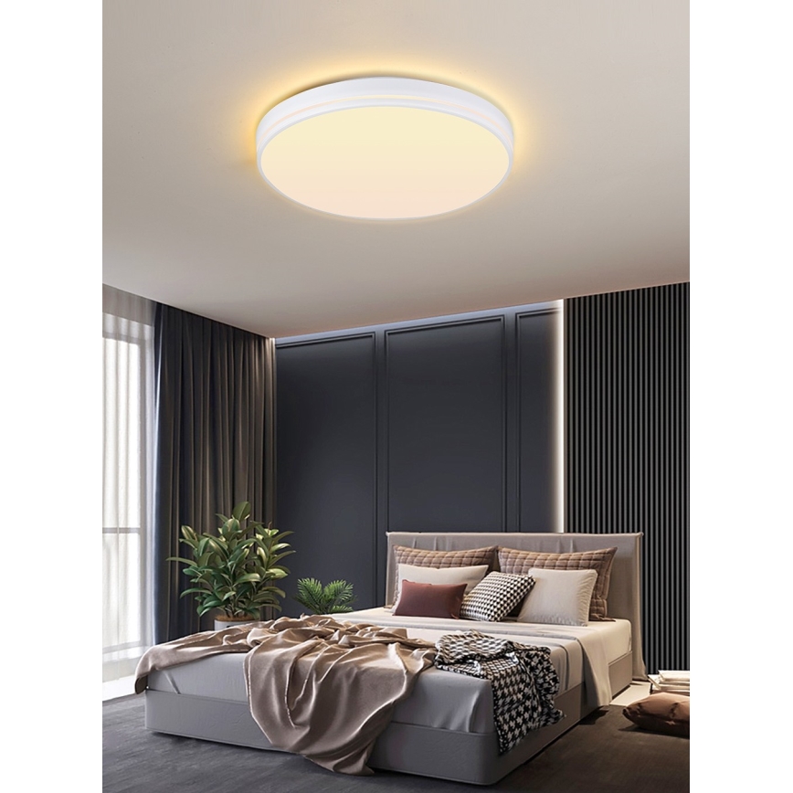 Immax NEO 07149-W51 - Himmennettävä LED-kattovalaisin NEO LITE AREAS LED/48W/230V Tuya Wi-Fi valkoinen + kaukosäädin