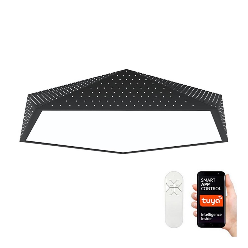 Immax NEO 07151-B80 - LED Himmennettävä kattovalo BRILIANT LED/56W/230V Wi-Fi Tuya musta + kauko-ohjain
