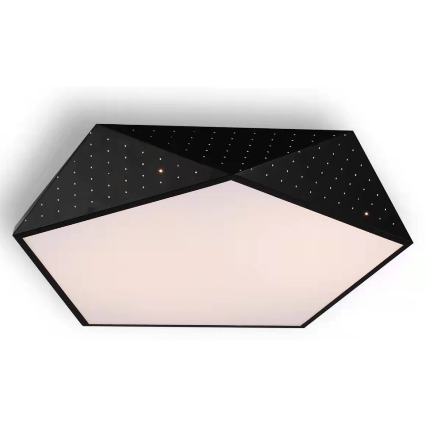 Immax NEO 07151-B80 - LED Himmennettävä kattovalo BRILIANT LED/56W/230V Wi-Fi Tuya musta + kauko-ohjain