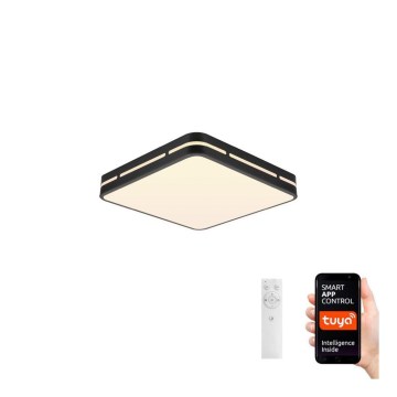 Immax NEO 07154-B30 - LED Himmennettävä kattovalo NEO LITE PERFECTO LED/24W/230V Wi-Fi Tuya musta + kauko-ohjain