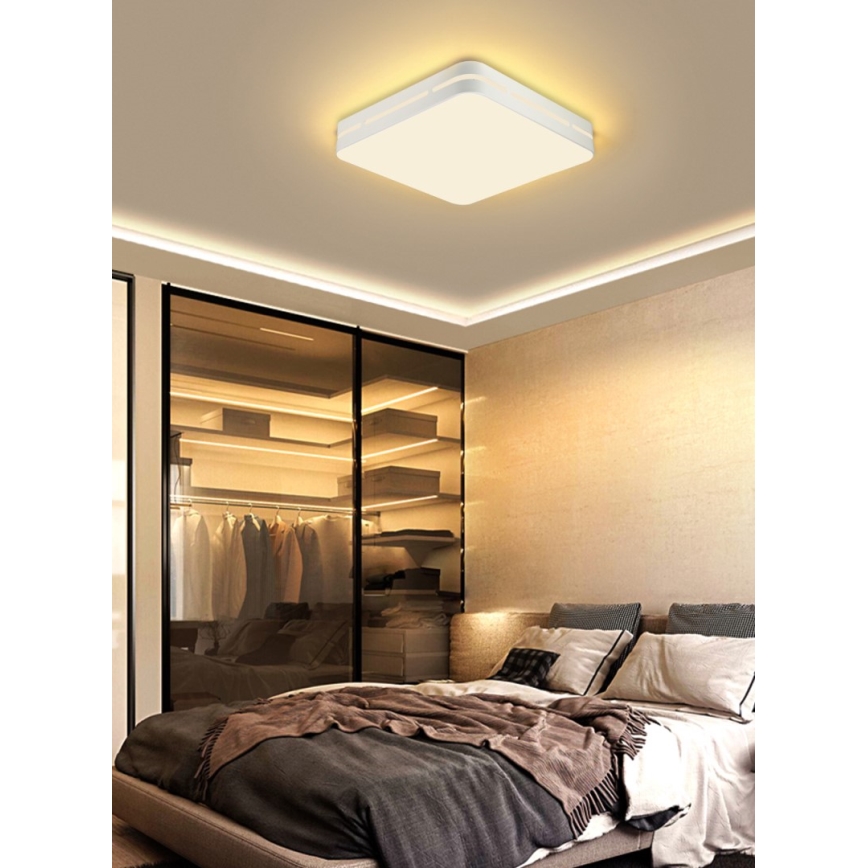 Immax NEO 07155-W30 - LED Himmennettävä kattovalo NEO LITE PERFECTO LED/24W/230V Wi-Fi Tuya valkoinen + kauko-ohjain
