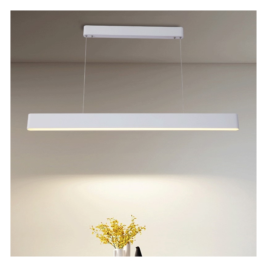 Immax NEO 07157-W120X - LED RGB+CCT Himmennettävä kattokruunu johdossa MILANO LED/40W/230V Tuya valkoinen