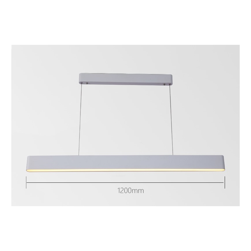 Immax NEO 07157-W120X - LED RGB+CCT Himmennettävä kattokruunu johdossa MILANO LED/40W/230V Tuya valkoinen