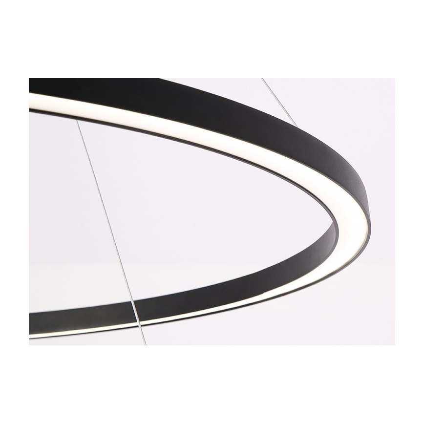 Immax NEO 07158-B80 - LED Himmennettävä riippuvalaisin FINO LED/60W/230V Tuya musta + kaukosäädin