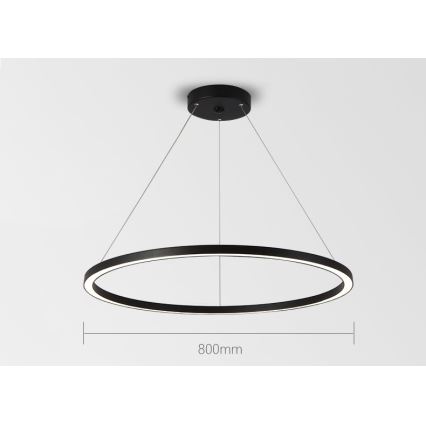 Immax NEO 07158-B80 - LED Himmennettävä riippuvalaisin FINO LED/60W/230V Tuya musta + kaukosäädin