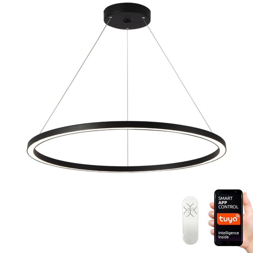 Immax NEO 07158-B80 - LED Himmennettävä riippuvalaisin FINO LED/60W/230V Tuya musta + kaukosäädin