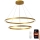 Immax NEO 07159-G80-60 - LED Himmennettävä kattokruunu johdossa FINO LED/93W/230V Tuya kulta + kaukosäädin