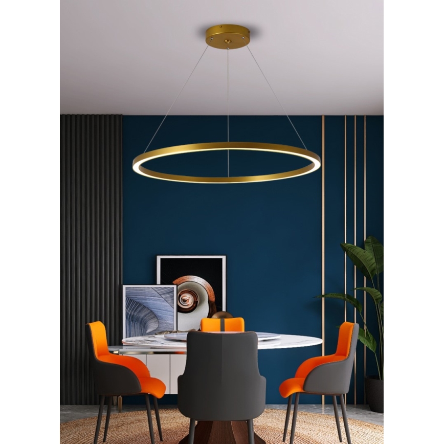 Immax NEO 07159-G80 - LED Himmennettävä kattokruunu johdossa FINO LED/60W/230V Tuya kulta + kaukosäädin