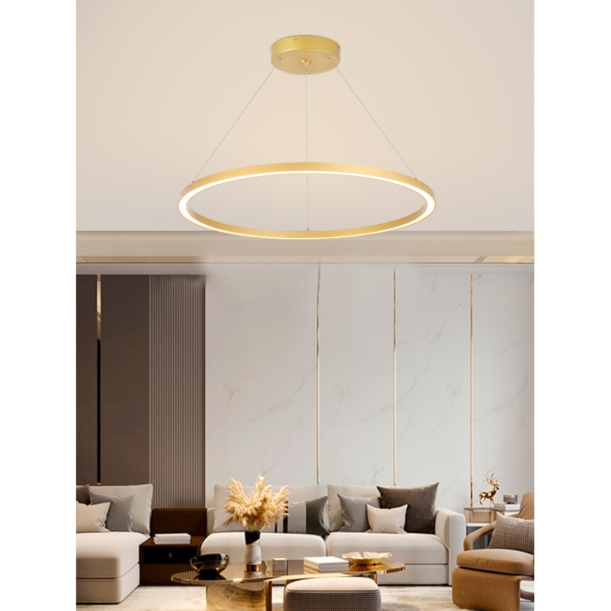 Immax NEO 07159-G80 - LED Himmennettävä kattokruunu johdossa FINO LED/60W/230V Tuya kulta + kaukosäädin