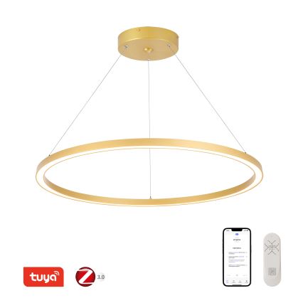 Immax NEO 07159-G80 - LED Himmennettävä kattokruunu johdossa FINO LED/60W/230V Tuya kulta + kaukosäädin