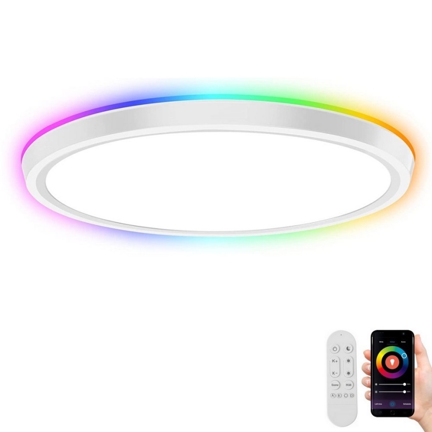 Immax NEO 07164-40 - LED RGB+CCT Himmennettävä kattovalaisin NEO LITE TUDO LED/50W/230V Wi-Fi Tuya +remote hallinta