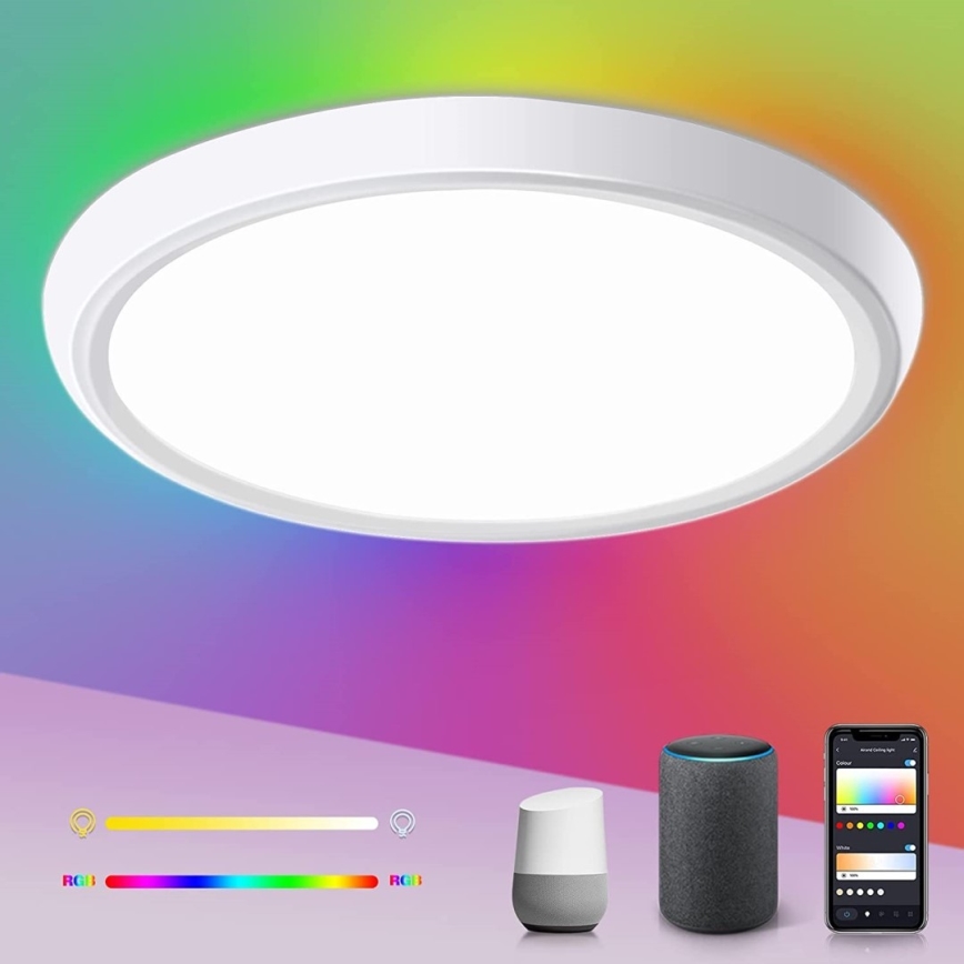 Immax NEO 07164-40 - LED RGB+CCT Himmennettävä kattovalaisin NEO LITE TUDO LED/50W/230V Wi-Fi Tuya +remote hallinta