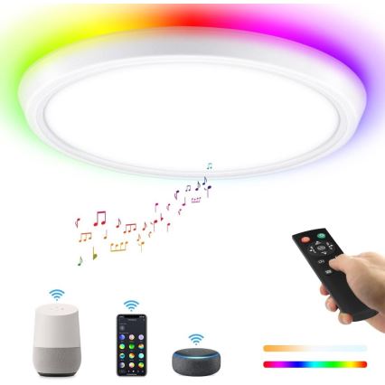 Immax NEO 07164-40 - LED RGB+CCT Himmennettävä kattovalaisin NEO LITE TUDO LED/50W/230V Wi-Fi Tuya +remote hallinta