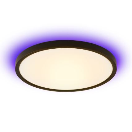Immax NEO 07166-B40 - LED RGB+CCT Himmennettävä kattovalaisin NEO LITE TUDO LED/50W/230V Wi-Fi Tuya musta + kauko-ohjaus