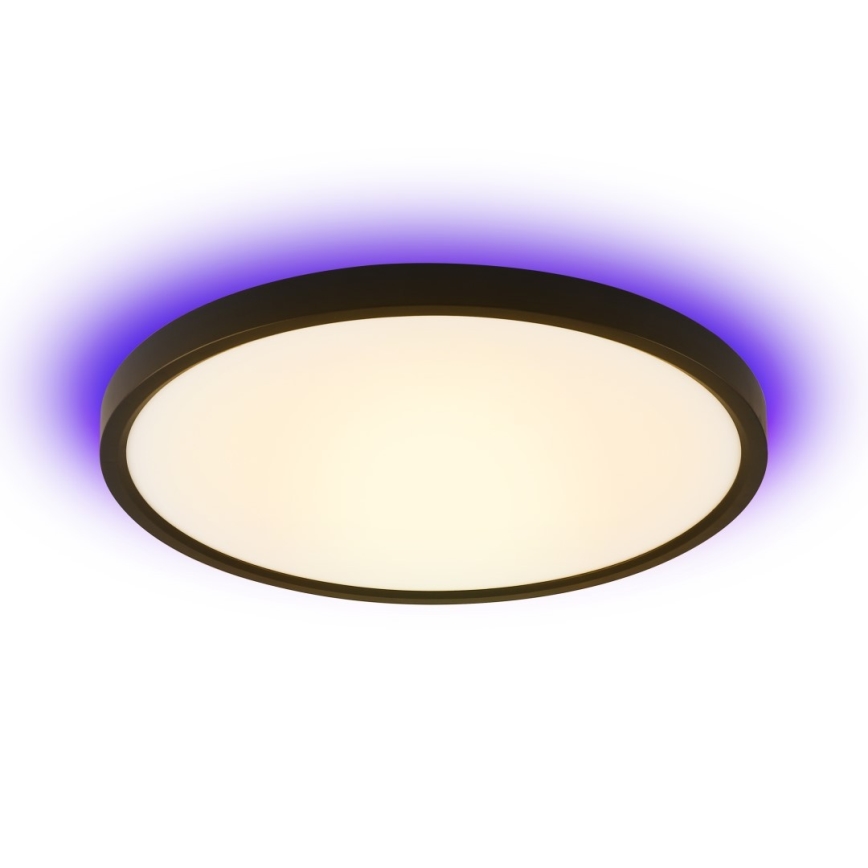 Immax NEO 07166-B40 - LED RGB+CCT Himmennettävä kattovalaisin NEO LITE TUDO LED/50W/230V Wi-Fi Tuya musta + kauko-ohjaus