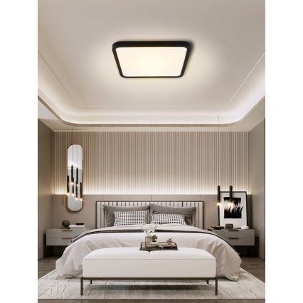 Immax NEO 07167-B40 - LED RGB+CCT Himmennettävä kattovalaisin NEO LITE TUDO LED/50W/230V Wi-Fi Tuya musta + kauko-ohjaus