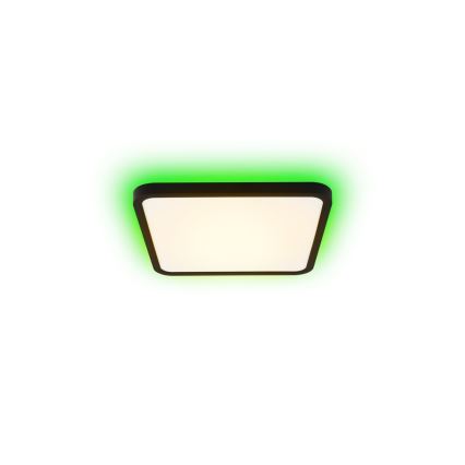 Immax NEO 07167-B40 - LED RGB+CCT Himmennettävä kattovalaisin NEO LITE TUDO LED/50W/230V Wi-Fi Tuya musta + kauko-ohjaus
