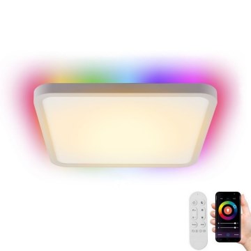 Immax NEO 07168-W40 - LED RGB+CCT Himmennettävä kattovalaisin NEO LITE TUDO LED/50W/230V Wi-Fi Tuya valkoinen + kaukosäädin