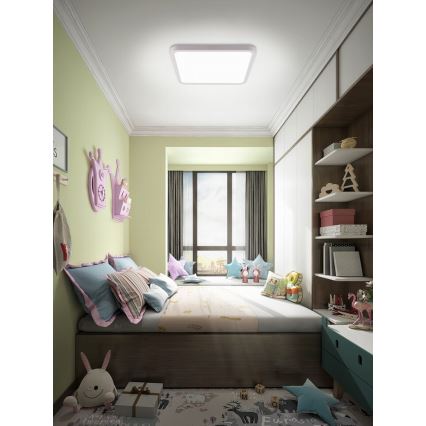 Immax NEO 07168-W40 - LED RGB+CCT Himmennettävä kattovalaisin NEO LITE TUDO LED/50W/230V Wi-Fi Tuya valkoinen + kaukosäädin