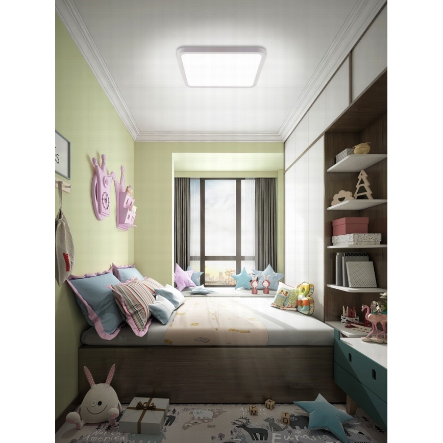 Immax NEO 07168-W40 - LED RGB+CCT Himmennettävä kattovalaisin NEO LITE TUDO LED/50W/230V Wi-Fi Tuya valkoinen + kaukosäädin