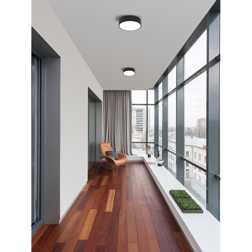 Immax NEO 07200L - Himmennettävä LED-kattovalaisin RONDATE LED/18W/230V 3000-6000K halkaisija 25 cm musta Tuya + kauko-ohjaus