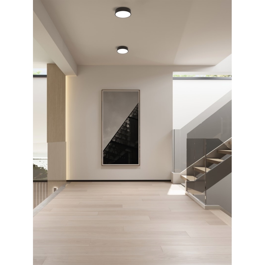 Immax NEO 07200L - Himmennettävä LED-kattovalaisin RONDATE LED/18W/230V 3000-6000K halkaisija 25 cm musta Tuya + kauko-ohjaus