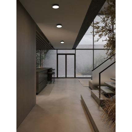Immax NEO 07200L - Himmennettävä LED-kattovalaisin RONDATE LED/18W/230V 3000-6000K halkaisija 25 cm musta Tuya + kauko-ohjaus