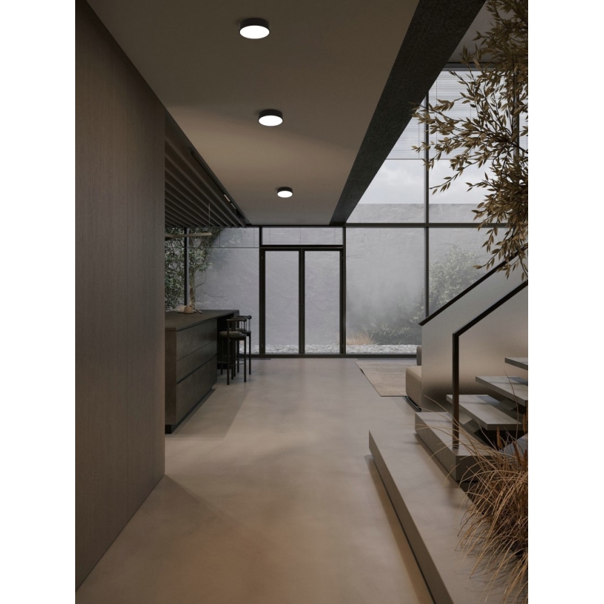 Immax NEO 07200L - Himmennettävä LED-kattovalaisin RONDATE LED/18W/230V 3000-6000K halkaisija 25 cm musta Tuya + kauko-ohjaus