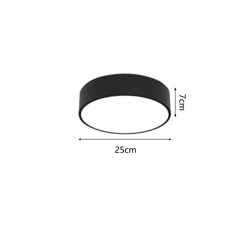 Immax NEO 07200L - Himmennettävä LED-kattovalaisin RONDATE LED/18W/230V 3000-6000K halkaisija 25 cm musta Tuya + kauko-ohjaus