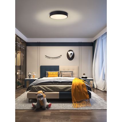 Immax NEO 07201L - Himmennettävä LED-kattovalaisin RONDATE LED/28W/230V musta Tuya + kauko-ohjaus