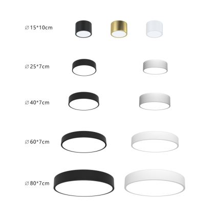 Immax NEO 07201L - Himmennettävä LED-kattovalaisin RONDATE LED/28W/230V musta Tuya + kauko-ohjaus