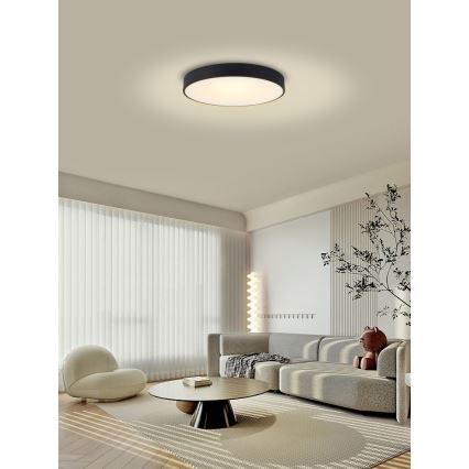 Immax NEO 07202L - Himmennettävä LED-kattovalaisin RONDATE LED/53W/230V musta Tuya + kauko-ohjaus