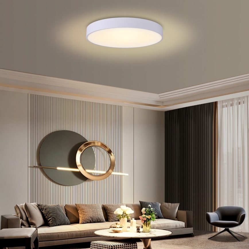 Immax NEO 07206L - Himmennettävä LED-kattovalaisin RONDATE LED/53W/230V valkoinen Tuya + kauko-ohjaus