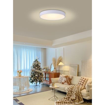 Immax NEO 07206L - Himmennettävä LED-kattovalaisin RONDATE LED/53W/230V valkoinen Tuya + kauko-ohjaus