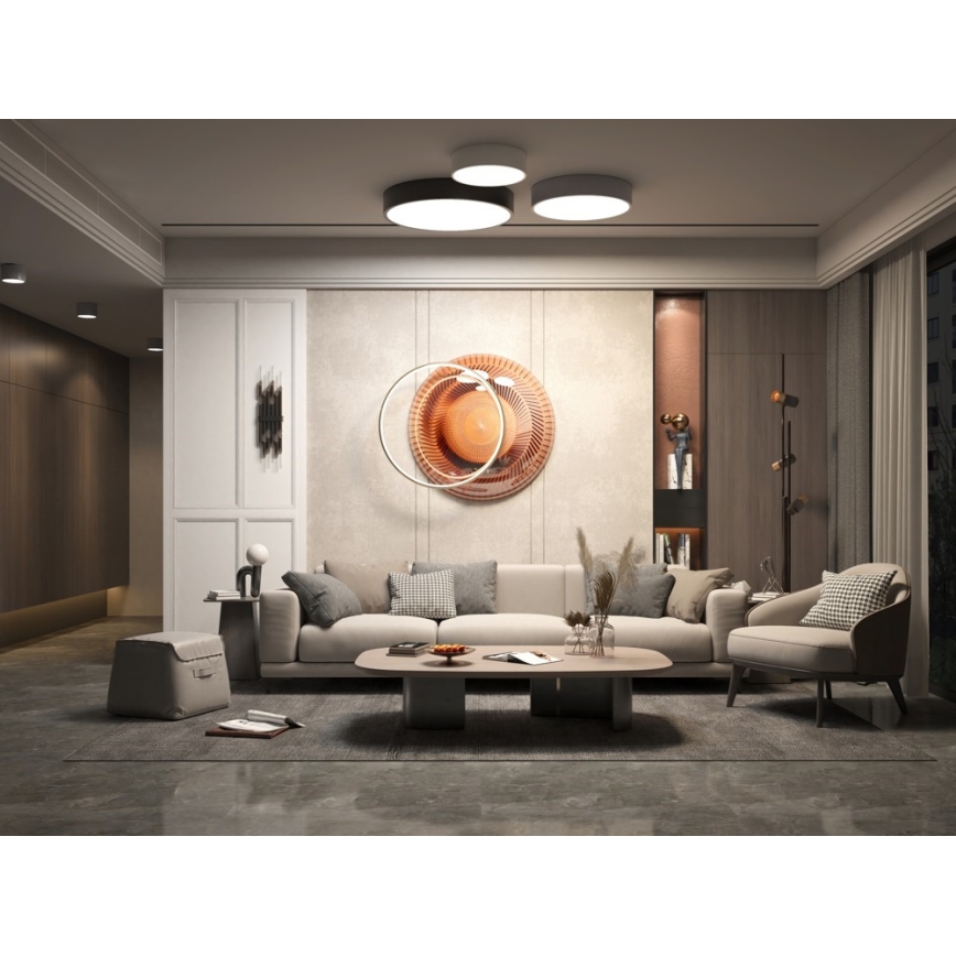 Immax NEO 07206L - Himmennettävä LED-kattovalaisin RONDATE LED/53W/230V valkoinen Tuya + kauko-ohjaus