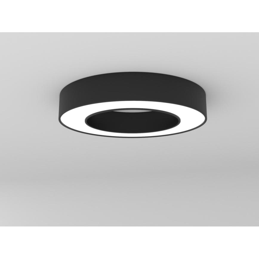 Immax NEO 07209L - Himmennettävä LED-kattovalaisin PASTEL LED/53W/230V 60 cm musta Tuya + kauko-ohjaus