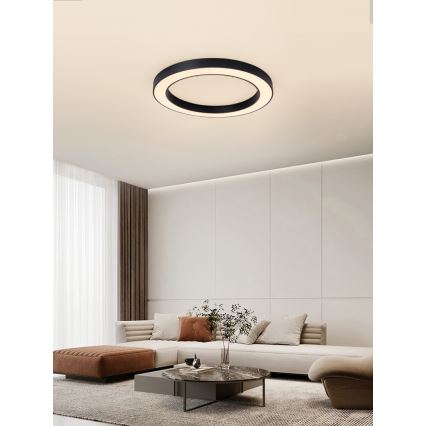 Immax NEO 07210L - Himmennettävä LED-kattovalaisin PASTEL LED/68W/230V 95 cm musta Tuya + kauko-ohjaus