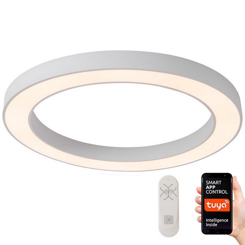 Immax NEO 07213L - Himmennettävä LED-kattovalaisin PASTEL LED/68W/230V 95 cm valkoinen Tuya + kauko-ohjaus