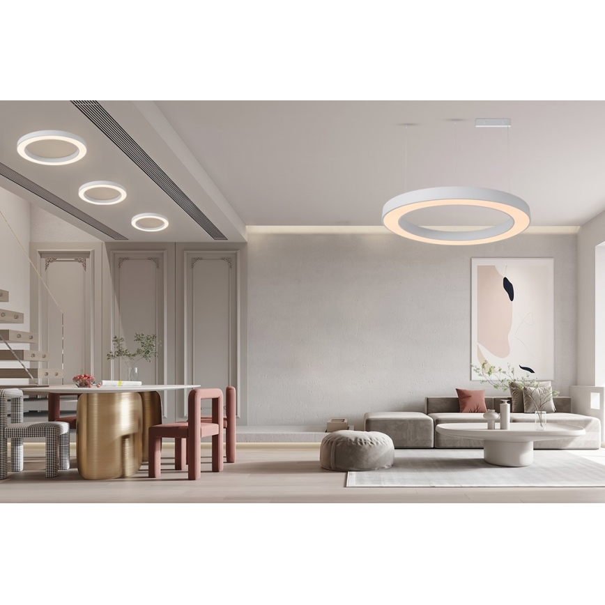Immax NEO 07213L - Himmennettävä LED-kattovalaisin PASTEL LED/68W/230V 95 cm valkoinen Tuya + kauko-ohjaus