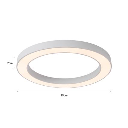 Immax NEO 07213L - Himmennettävä LED-kattovalaisin PASTEL LED/68W/230V 95 cm valkoinen Tuya + kauko-ohjaus