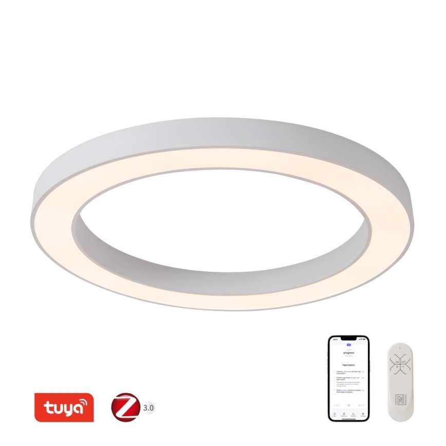 Immax NEO 07213L - Himmennettävä LED-kattovalaisin PASTEL LED/68W/230V 95 cm valkoinen Tuya + kauko-ohjaus