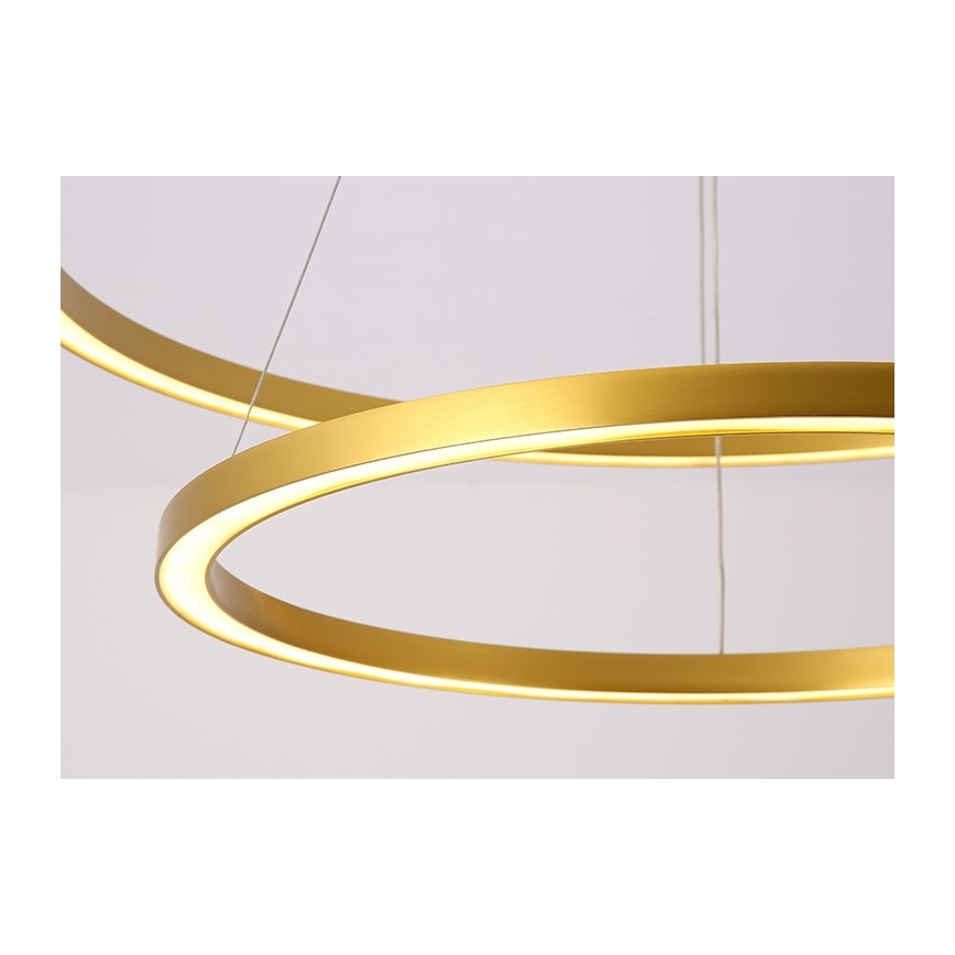 Immax NEO 07218L - Himmennettävä LED-kattokruunu johdossa FINO LED/93W/230V 60/80cm kulta Tuya + kauko-ohjaus