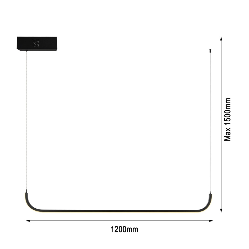Immax NEO 07221L - Himmennettävä LED-kattokruunu johdossa NEO LITE PATTINI LED/26W/230V 2700-6500K Wi-Fi Tuya + kauko-ohjaus
