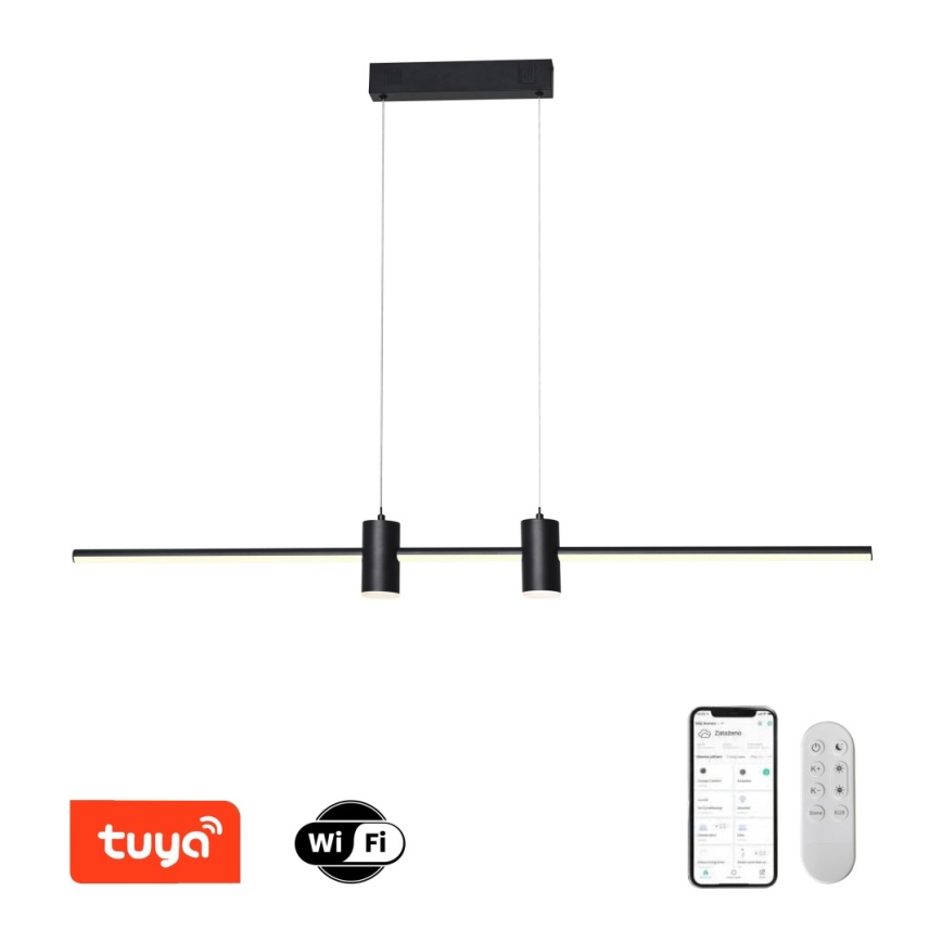 Immax NEO 07230L - Himmennettävä LED-kattokruunu johdossa NEO LITE ESTRELAS LED/30W/230V 2700-6500K Wi-Fi Tuya + kauko-ohjaus
