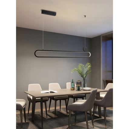 Immax NEO 07231L - Himmennettävä LED-kattokruunu johdossa NEO LITE OVALE LED/50W/230V 2700-6500K Wi-Fi Tuya + kauko-ohjaus